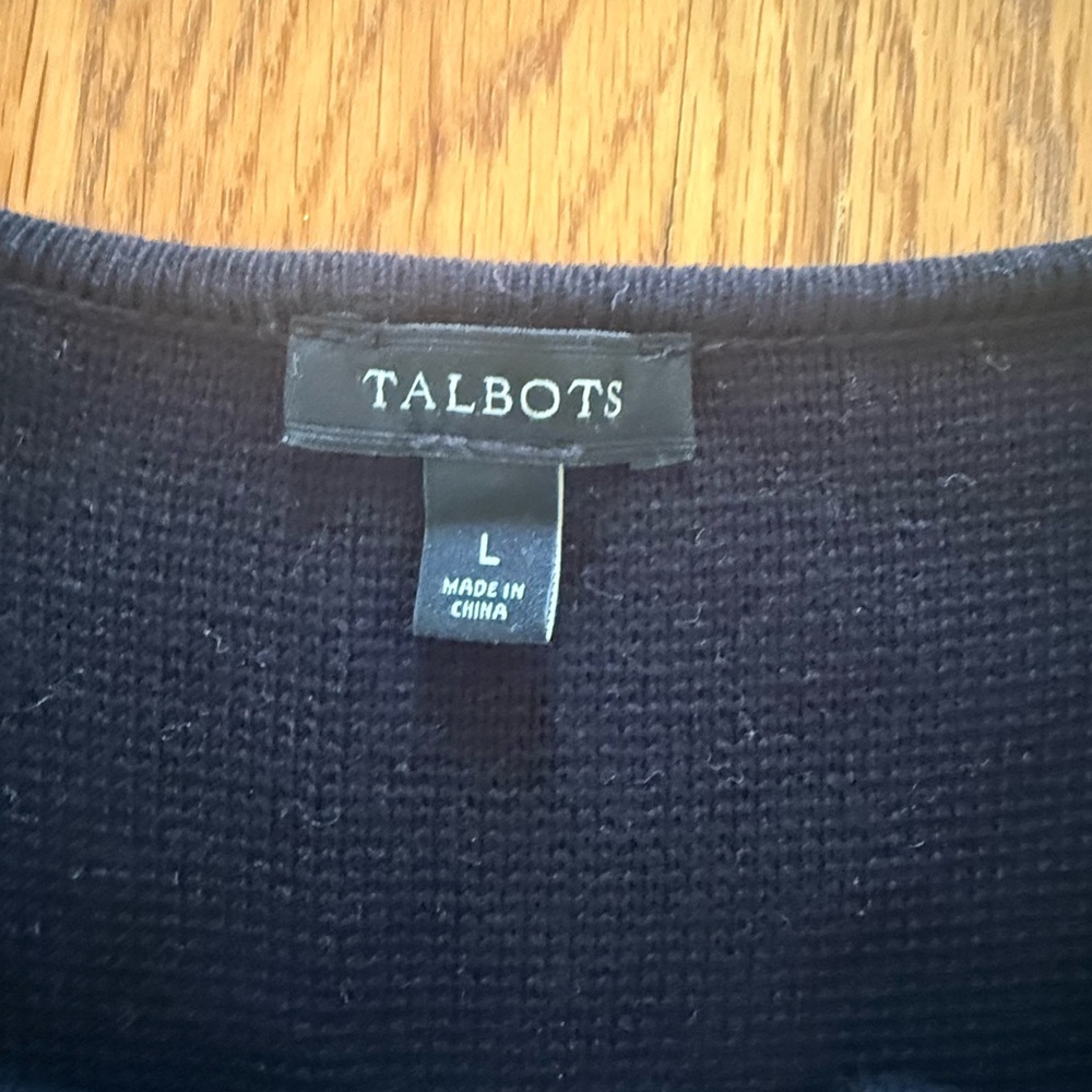 Talbots Colorblock Long Cardigan - Picture 5 of 6